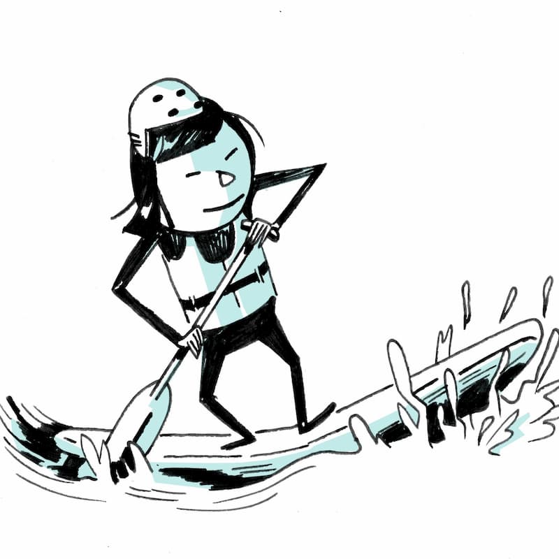 Dibujo Victor coyote Tarifa Paddlesurf